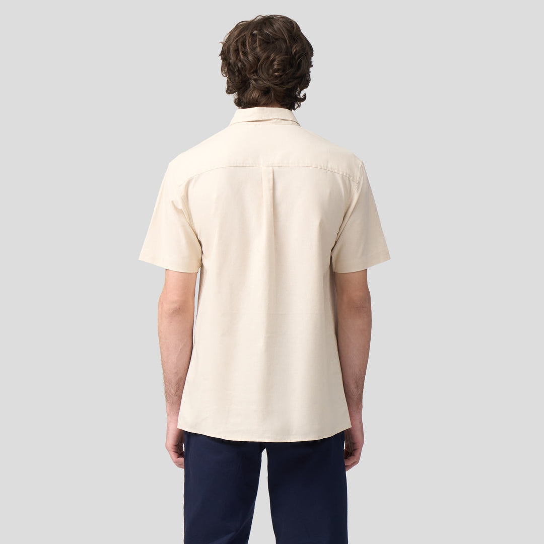 Regular Fit Short Sleeves Linen Shirt