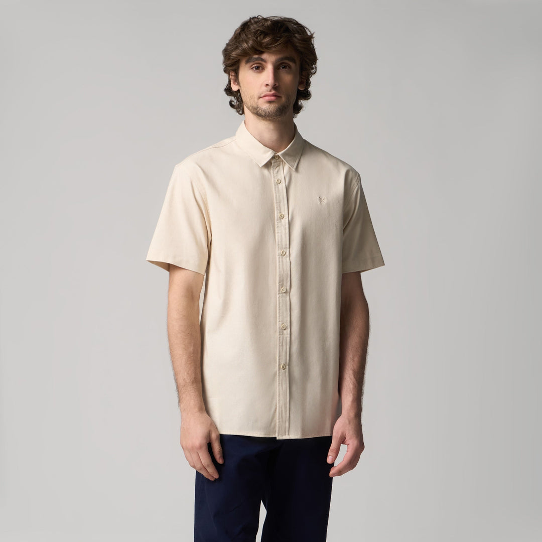 Regular Fit Short Sleeves Linen Shirt