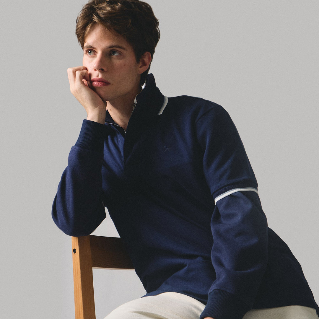 Regular Fit Polo Shirt With Multiple Contrast Tipping In Pique