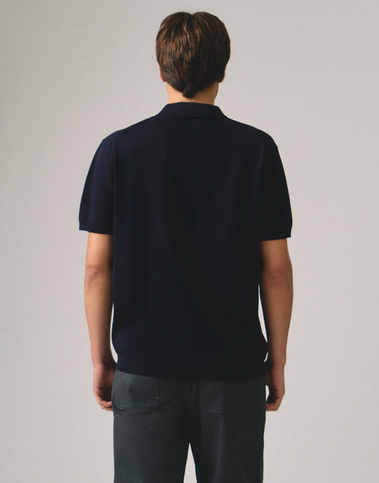 Regular Fit Premium Polo Shirt In Flat Knit