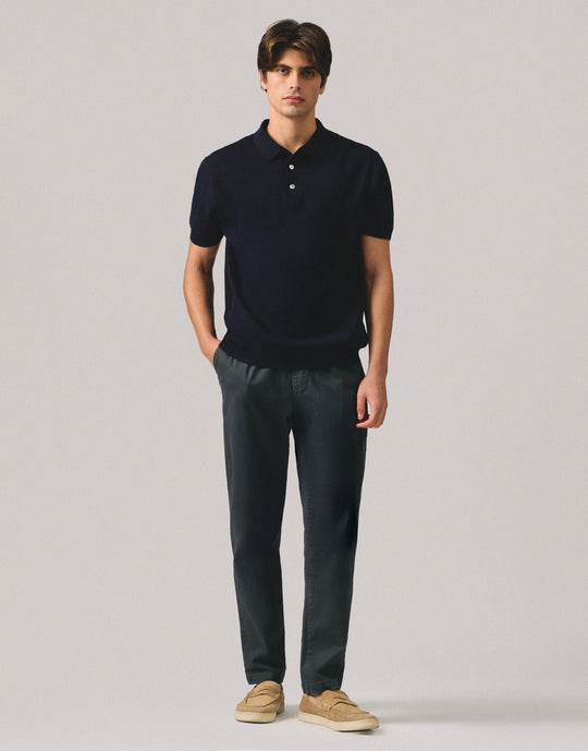 Regular Fit Premium Polo Shirt In Flat Knit