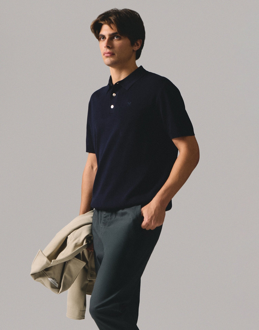 Regular Fit Premium Polo Shirt In Flat Knit