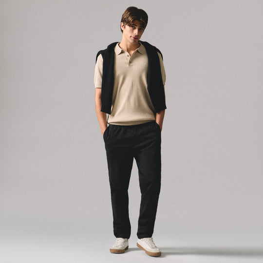 Regular Fit Premium Polo Shirt In Flat Knit