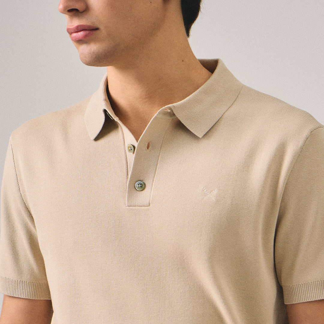 Regular Fit Premium Polo Shirt In Flat Knit