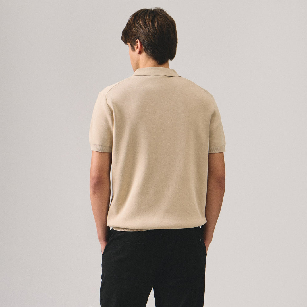 Regular Fit Premium Polo Shirt In Flat Knit