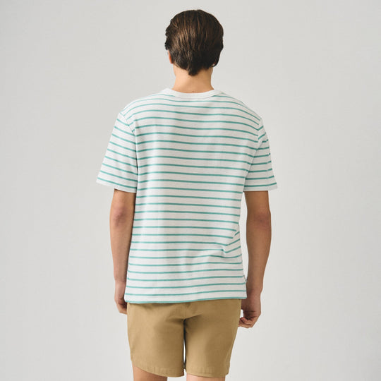 Regular Fit Striped T-Shirt In Thermal Knit