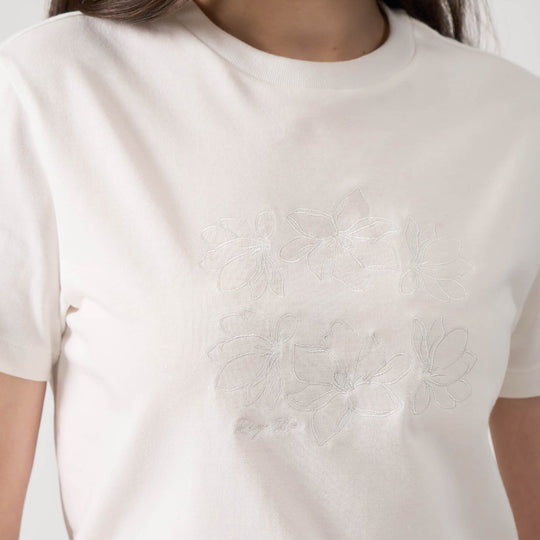 Floral Embroidered T-Shirt