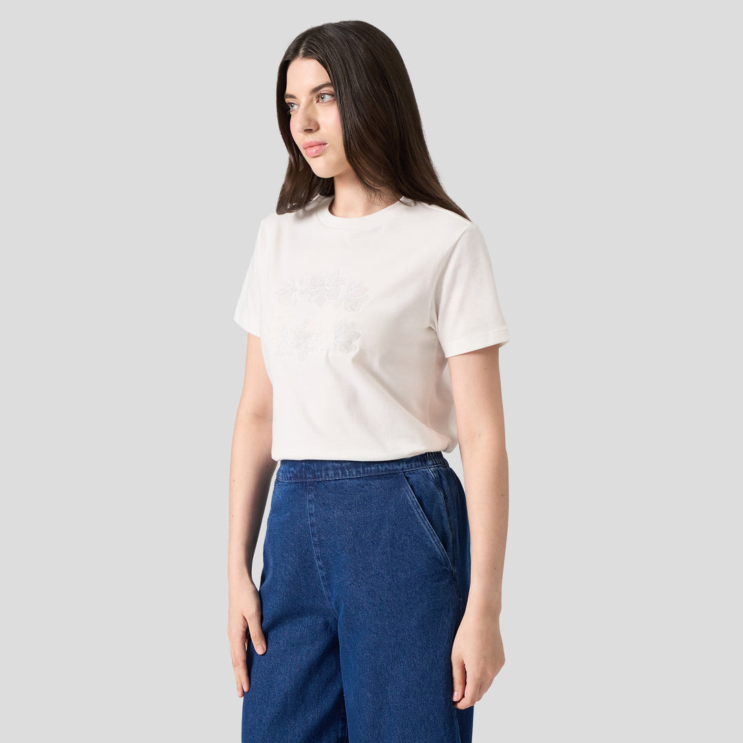 Floral Embroidered T-Shirt