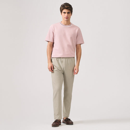 Slim Fit Nylon Trousers