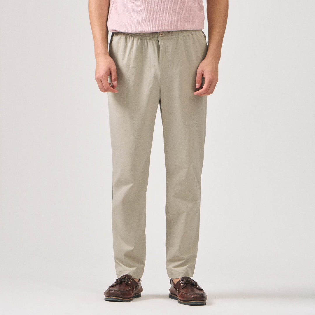 Slim Fit Nylon Trousers