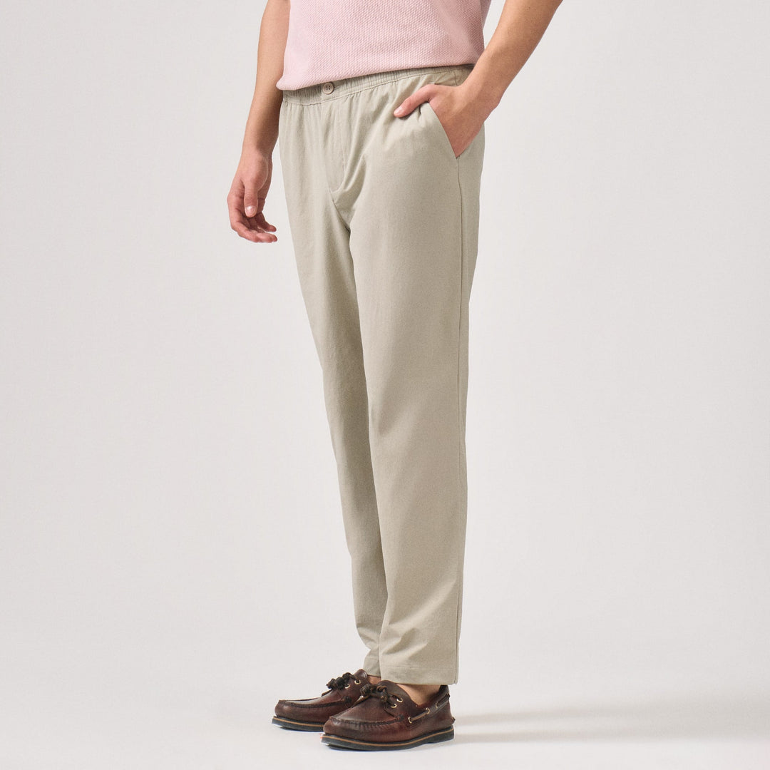 Slim Fit Nylon Trousers