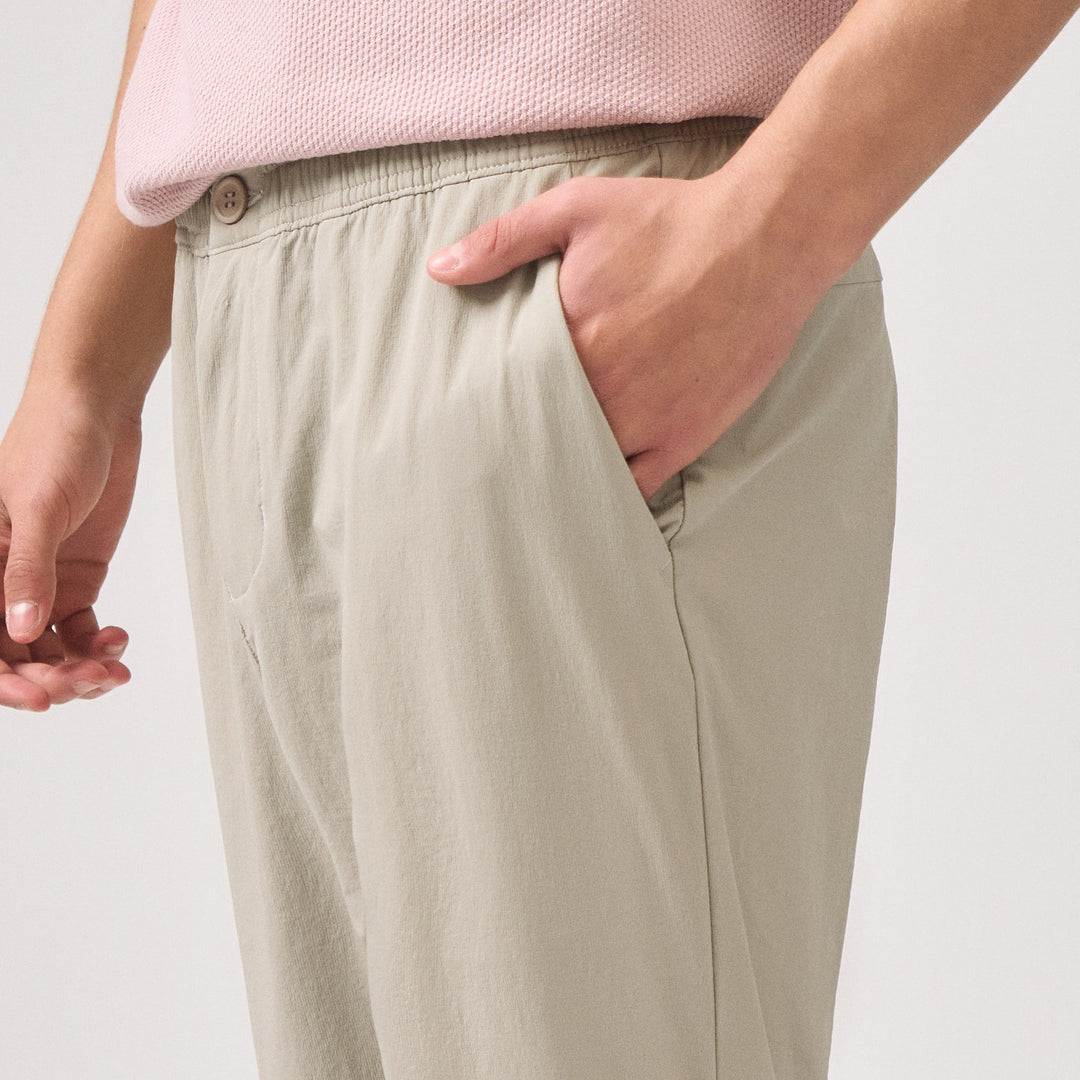 Slim Fit Nylon Trousers