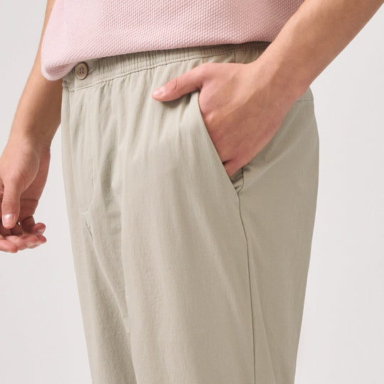 Slim Fit Nylon Trousers