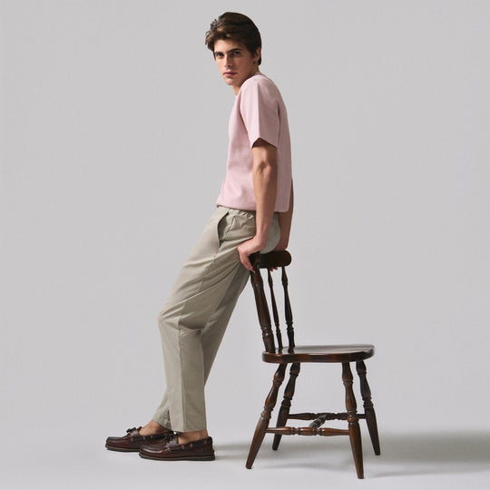Slim Fit Nylon Trousers