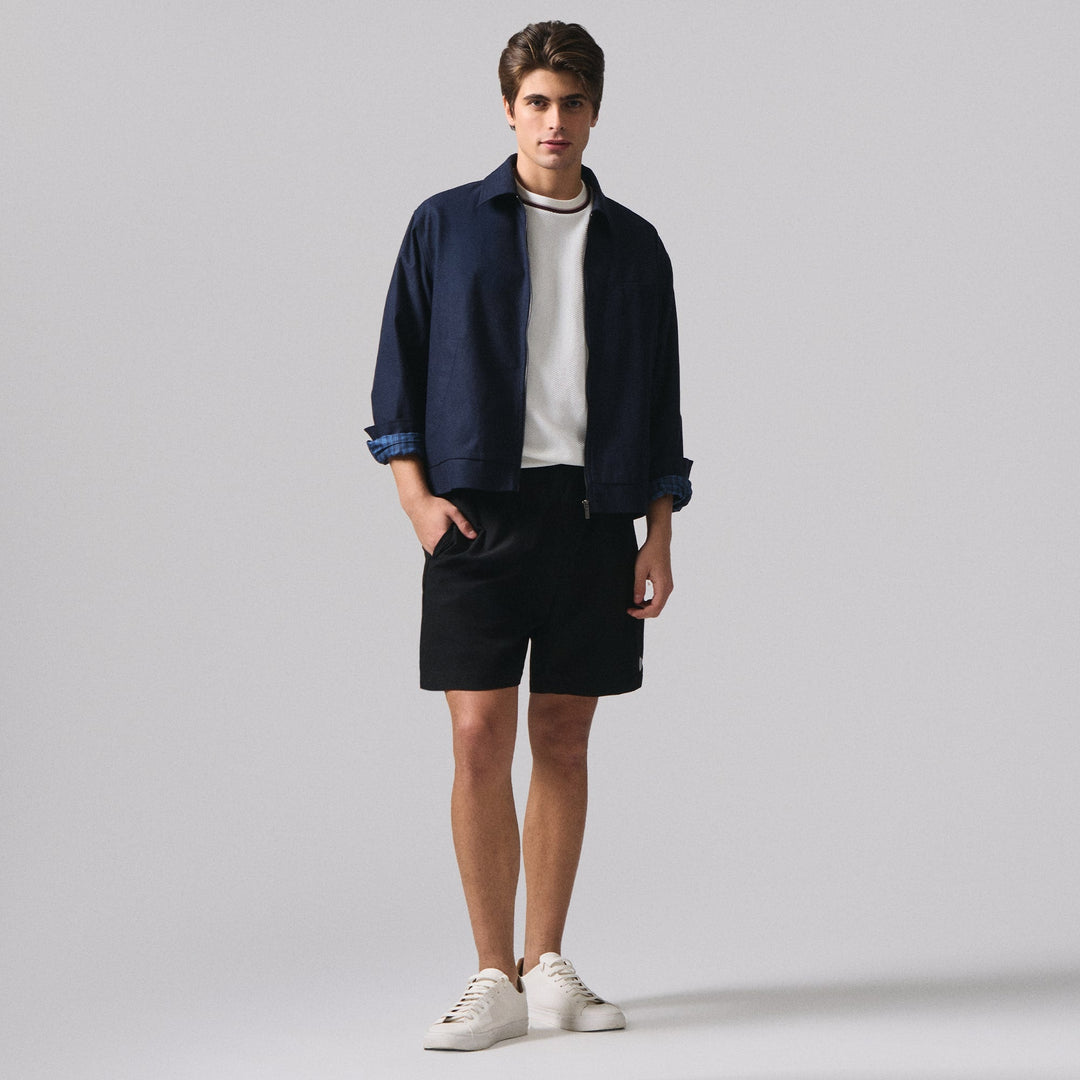 Regular Fit Nylon Pull Up Shorts