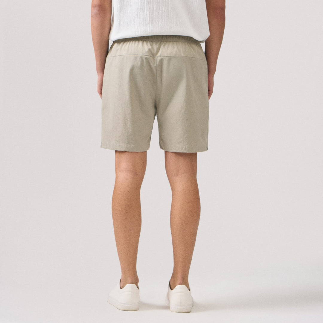 Regular Fit Nylon Pull Up Shorts