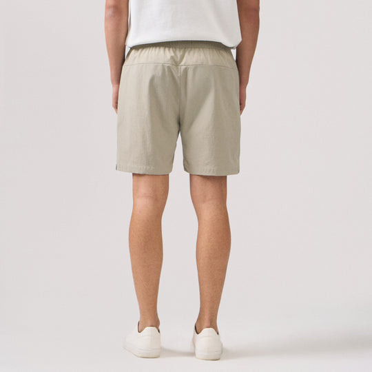 Regular Fit Nylon Pull Up Shorts