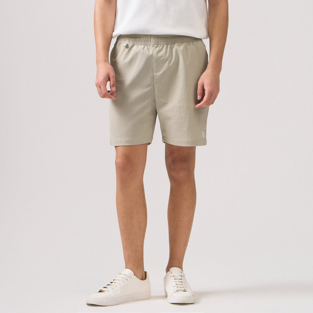Regular Fit Nylon Pull Up Shorts