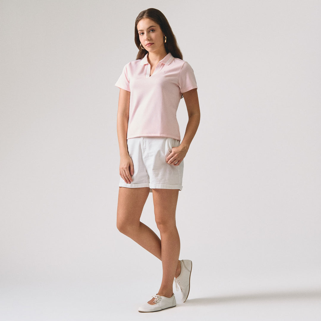 V-Placket With Tipping Polo