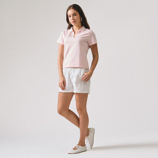 V-Placket With Tipping Polo