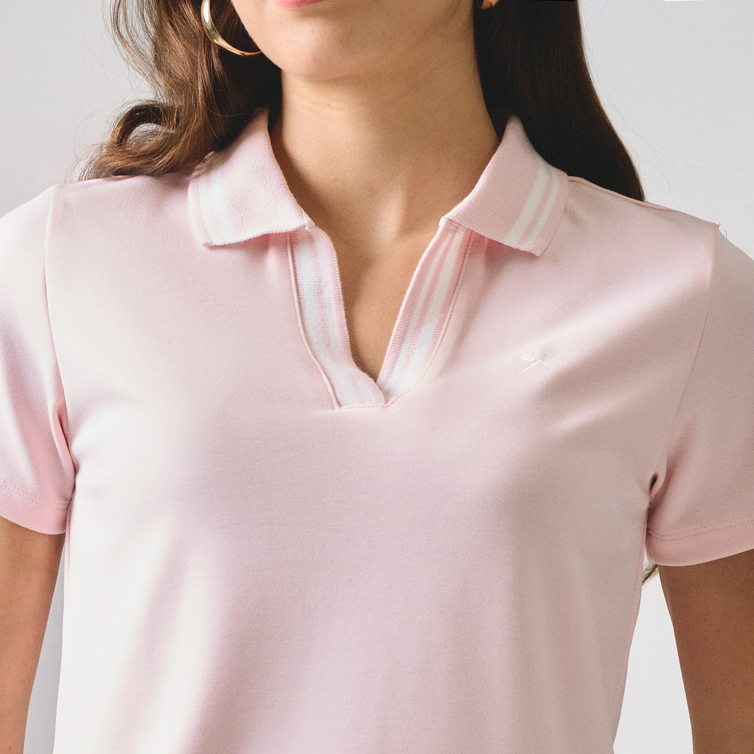 V-Placket With Tipping Polo