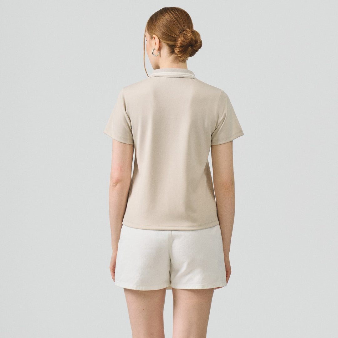 V-Placket With Tipping Polo