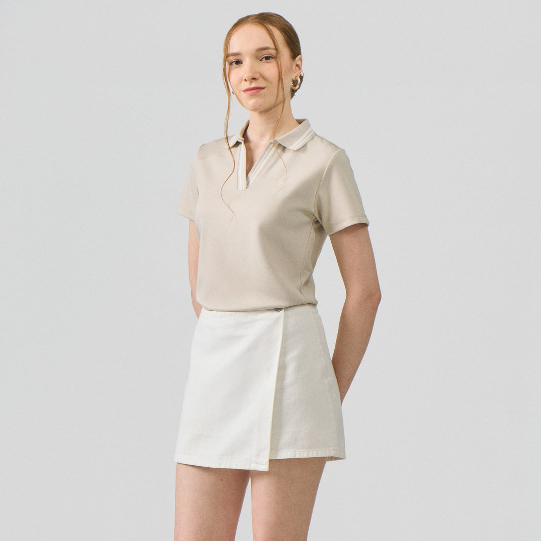 V-Placket With Tipping Polo