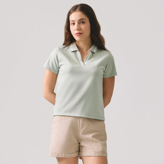 V-Placket With Tipping Polo