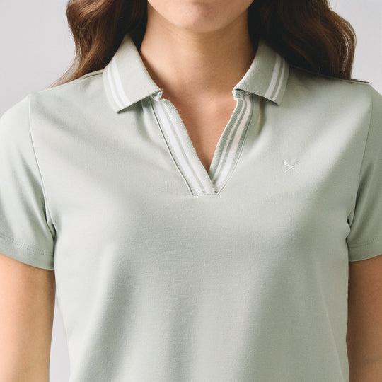 V-Placket With Tipping Polo