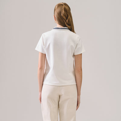 V-Placket With Tipping Polo