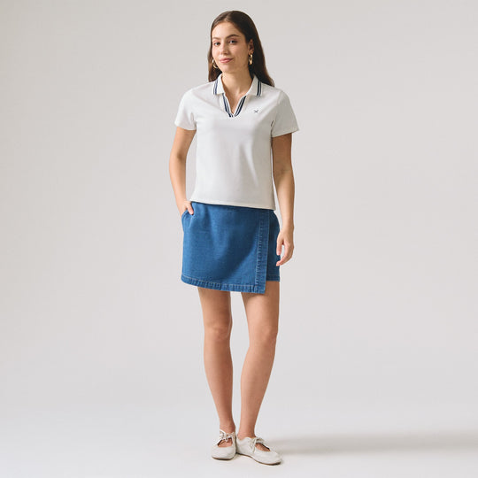V-Placket With Tipping Polo