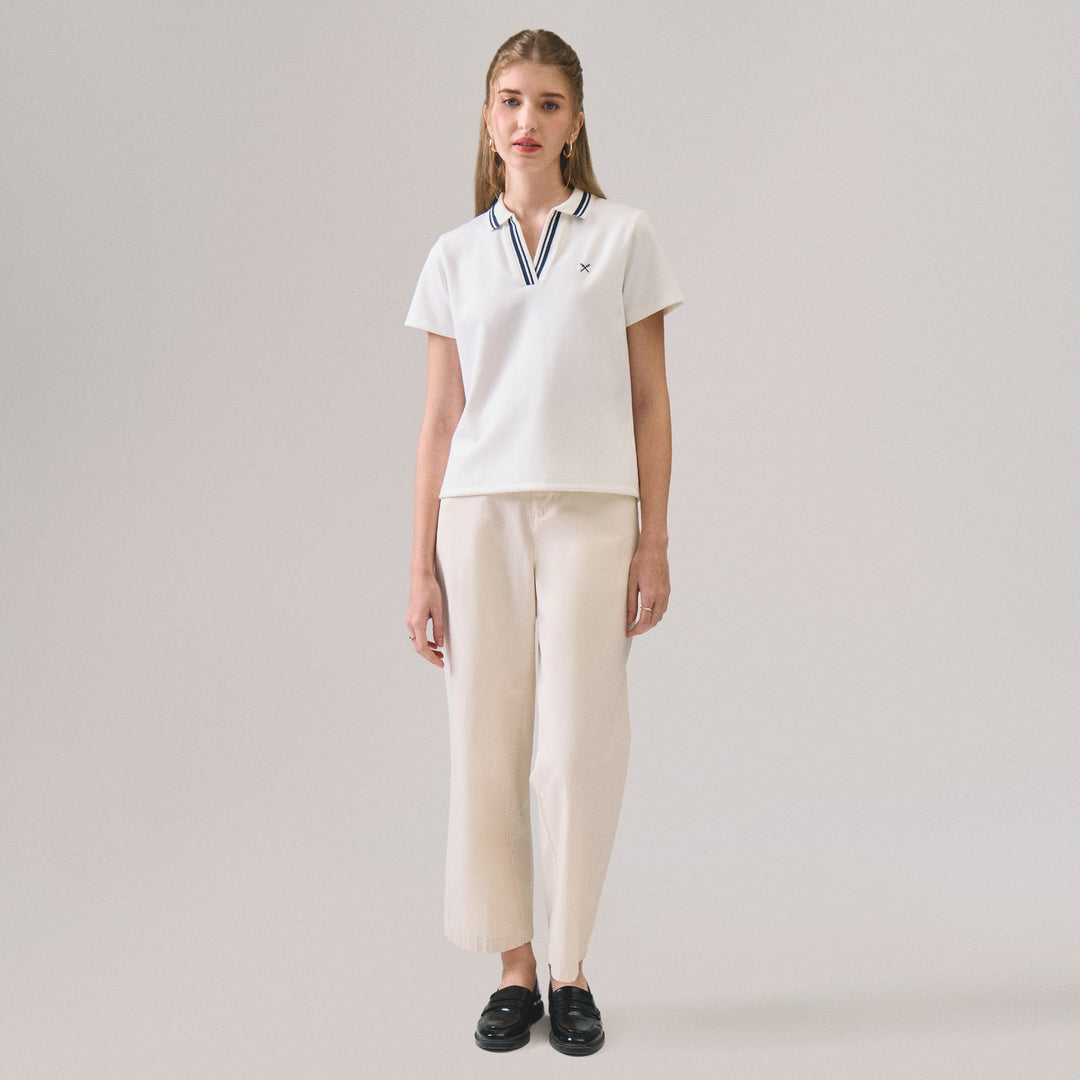 V-Placket With Tipping Polo
