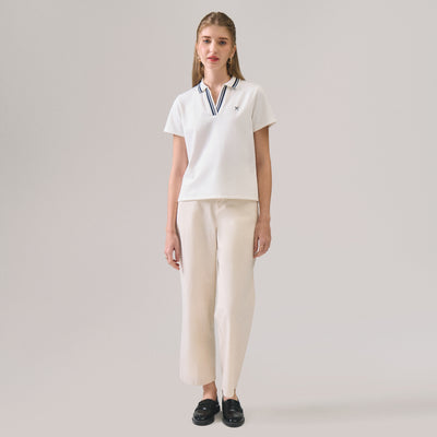 V-Placket With Tipping Polo