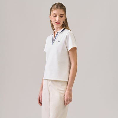 V-Placket With Tipping Polo