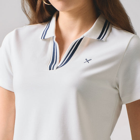 V-Placket With Tipping Polo