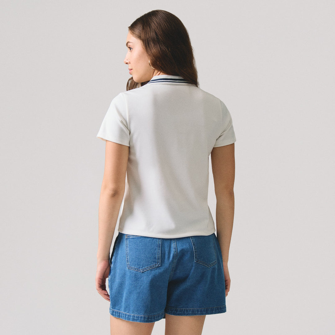 V-Placket With Tipping Polo