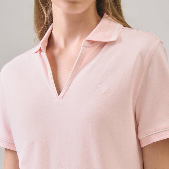 V-Neck Polo Pique