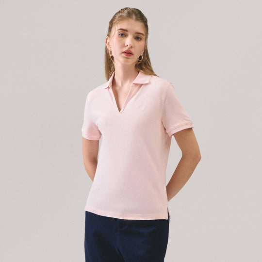 V-Neck Polo Pique