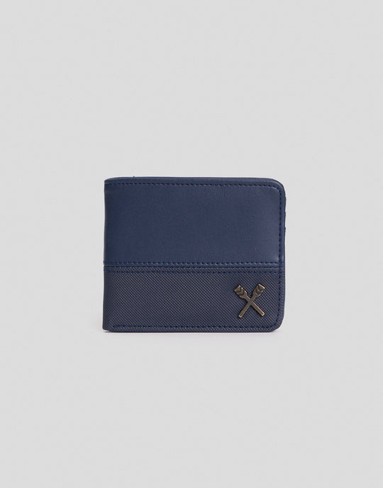 Bi-Fold Wallet With Metal Oar