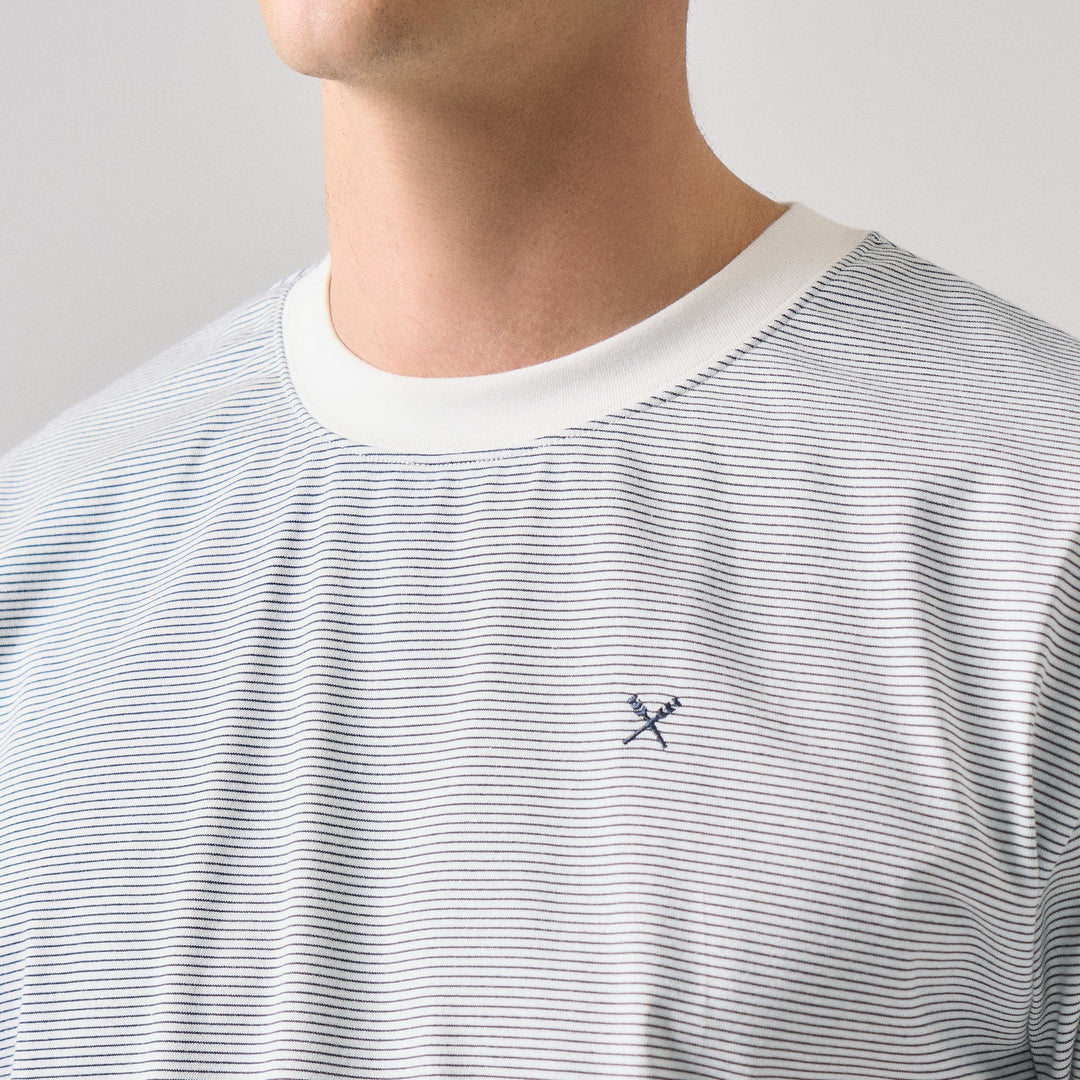 Regular Fit T-Shirt With Micro Stripes