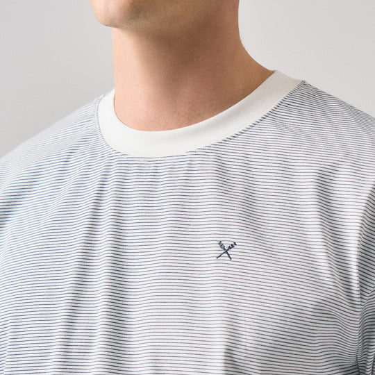 Regular Fit T-Shirt With Micro Stripes