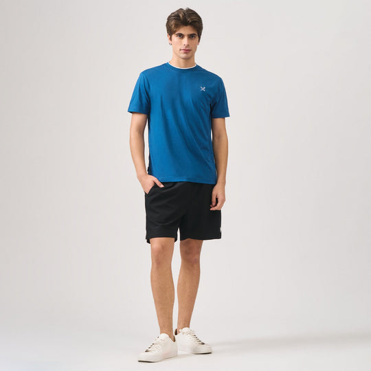 Regular Fit Basic T-Shirt With Contrast Tipping Detail In Single Jersey