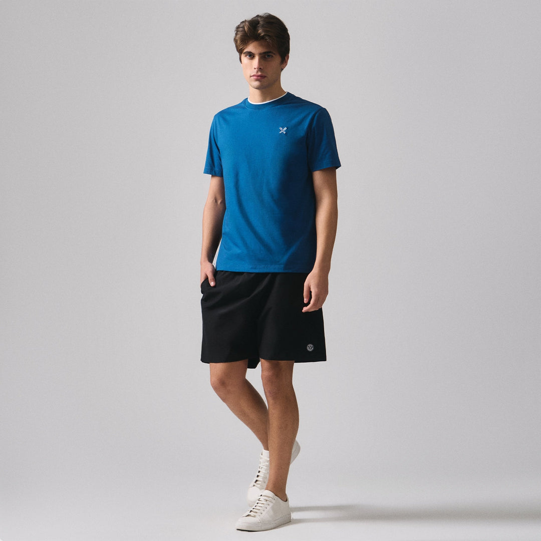 Regular Fit Basic T-Shirt With Contrast Tipping Detail In Single Jersey