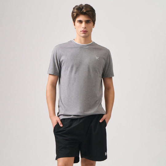 Regular Fit Basic T-Shirt With Contrast Tipping Detail In Single Jersey