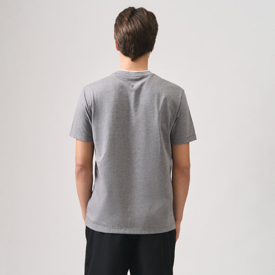 Regular Fit Basic T-Shirt With Contrast Tipping Detail In Single Jersey