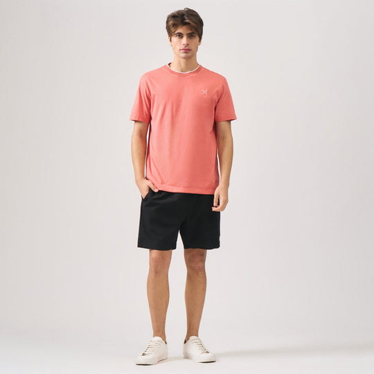 Regular Fit Basic T-Shirt With Contrast Tipping Detail In Single Jersey
