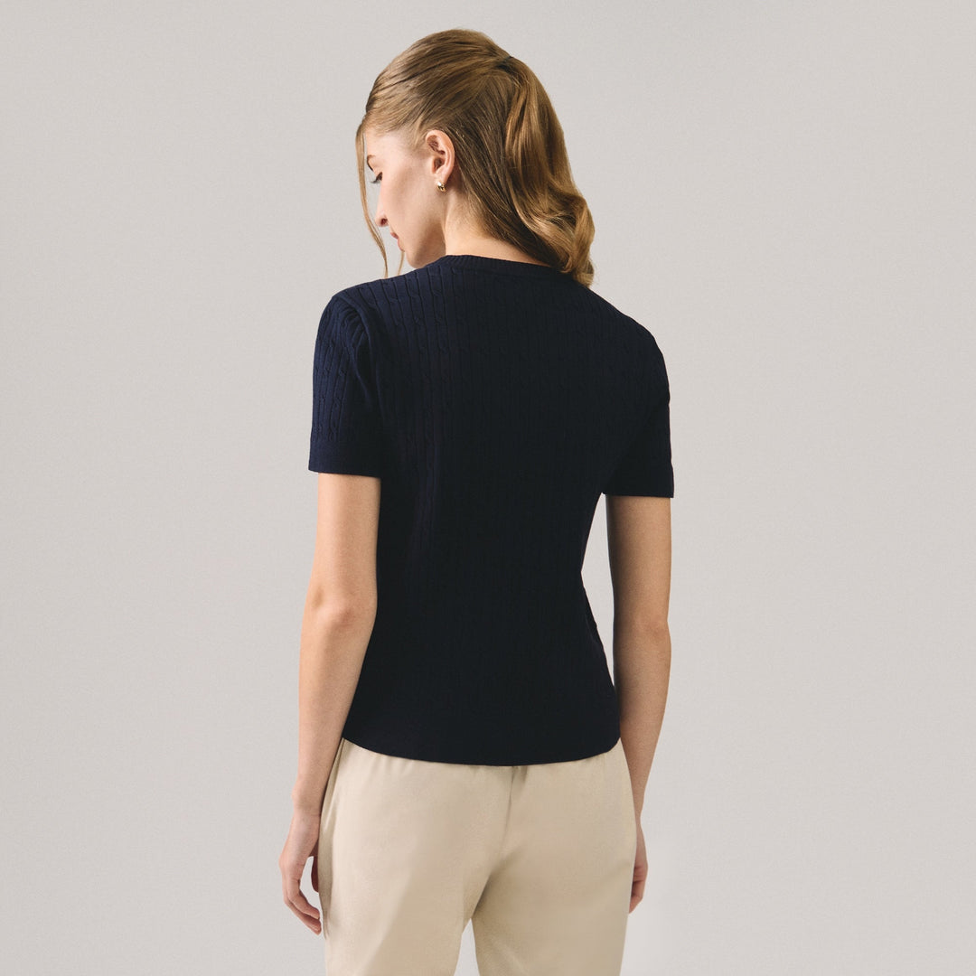 Cable Knit Top