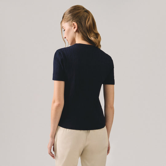 Cable Knit Top