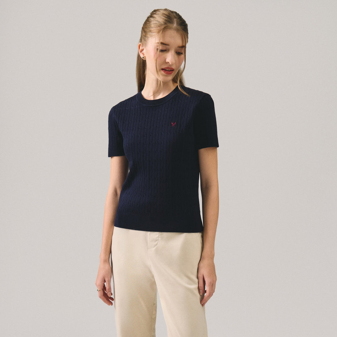 Cable Knit Top