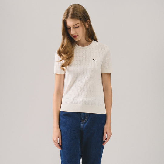 Cable Knit Top